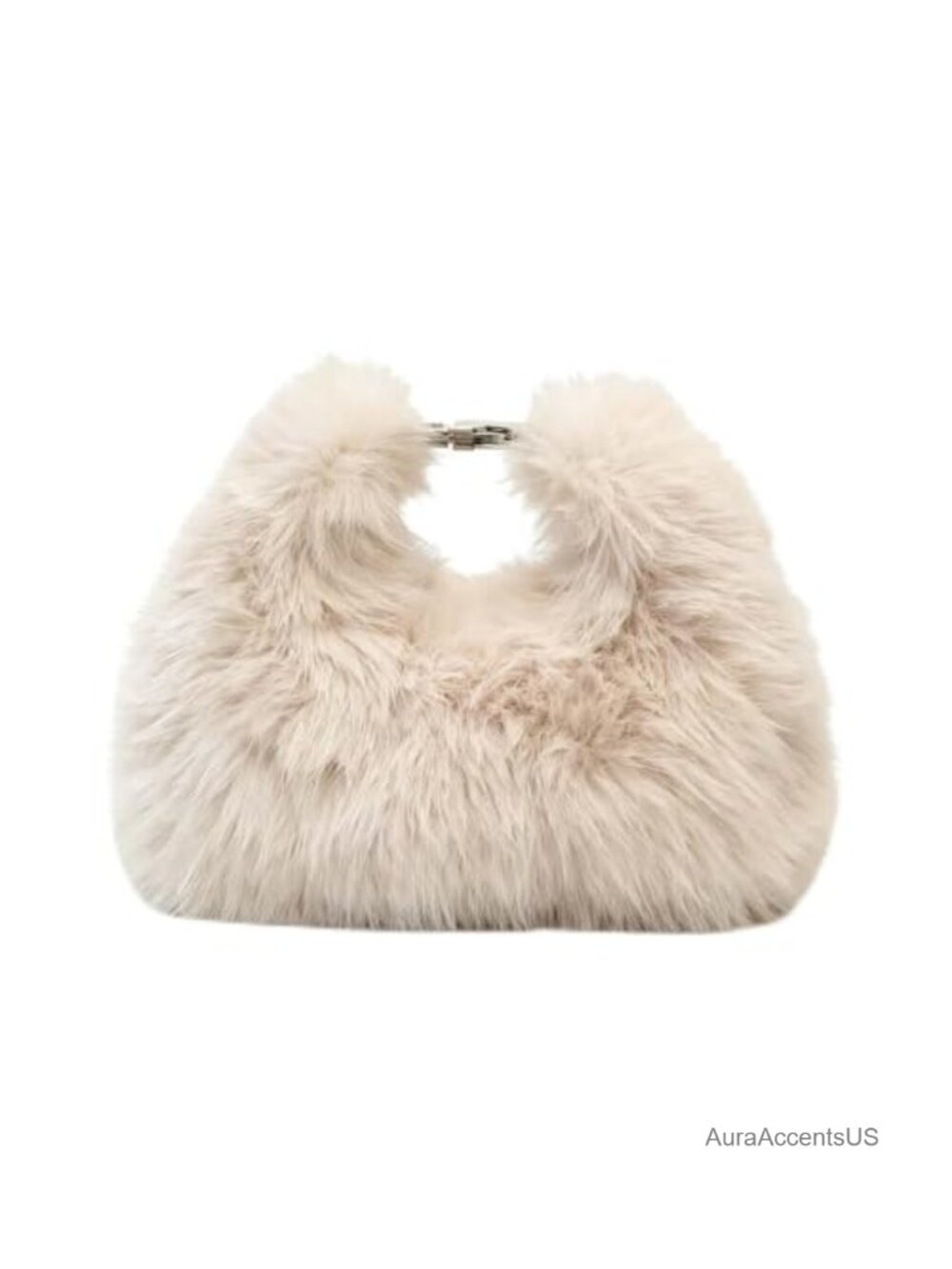 Mini Faux Fur Clutch Purse Women Plush Evening Crossbody Shoulder Bag